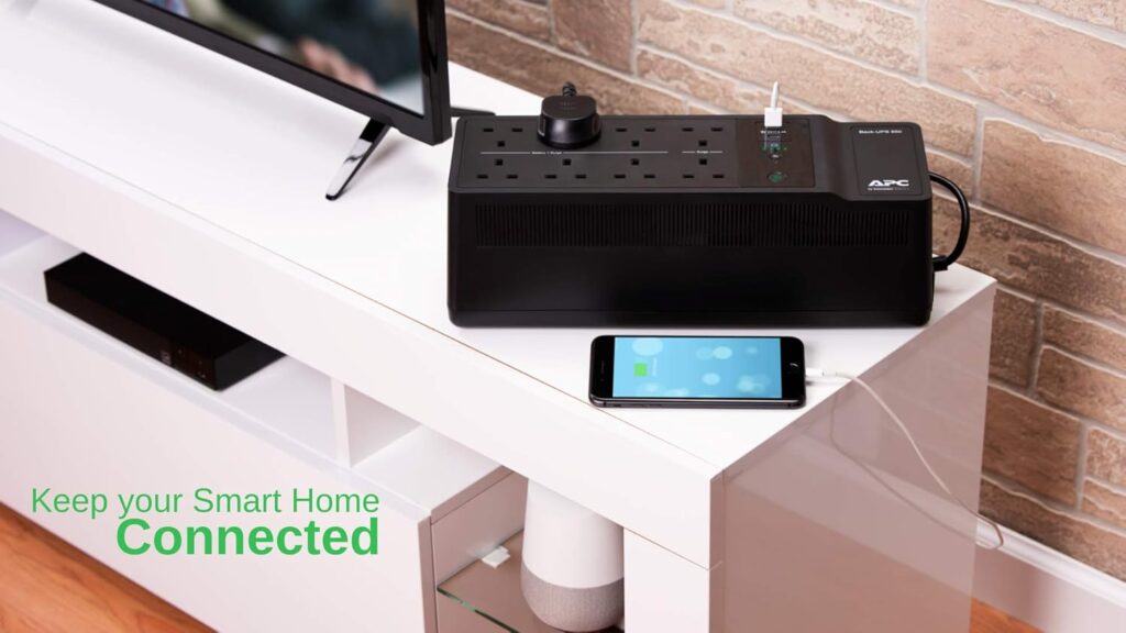 APC Back-UPS BE850G2 Emergency Power for Home and Office side view