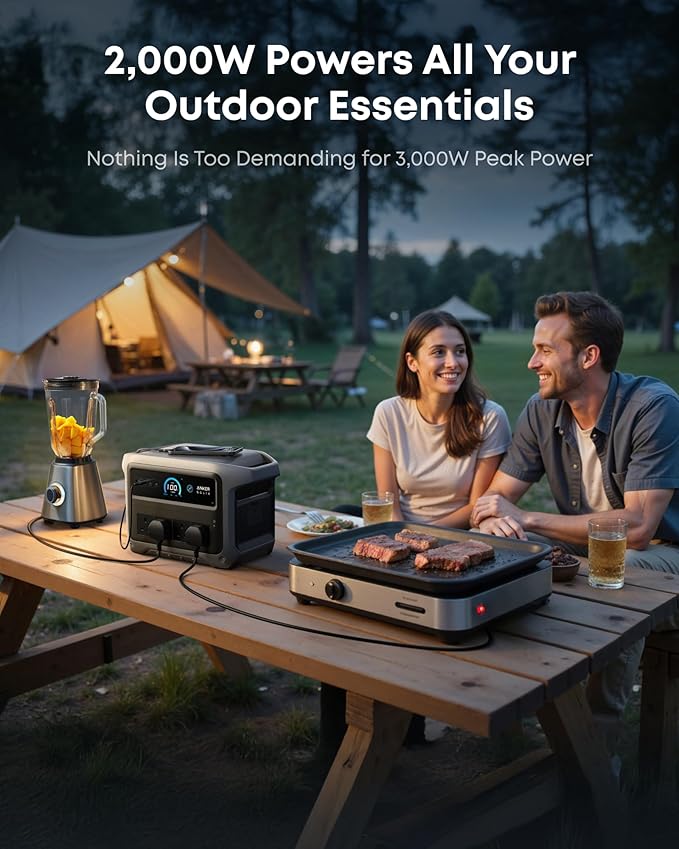 Anker SOLIX C1000 Gen 2 Portable Power Station in outdoor use