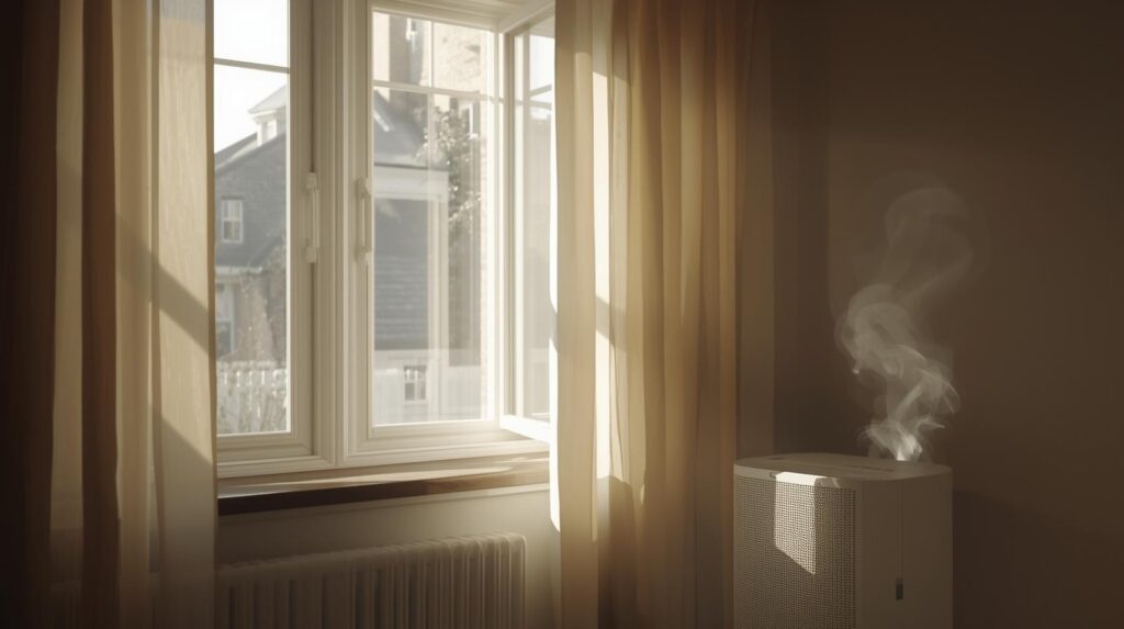 Combining natural ventilation and air purifiers to improve home air quality in the UK