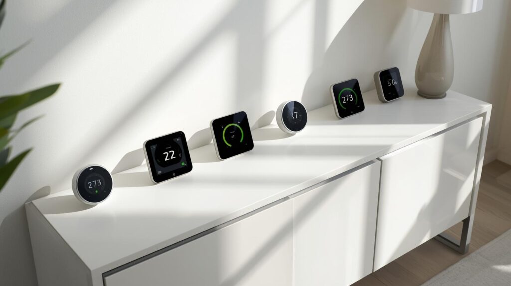 Comparison of home energy efficiency devices selected for a UK buying guide
