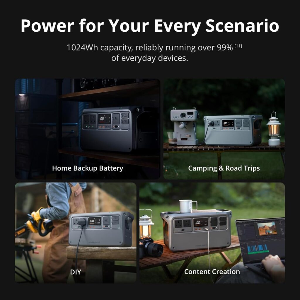 DJI Power 1000 V2 Portable Power Station in outdoor use