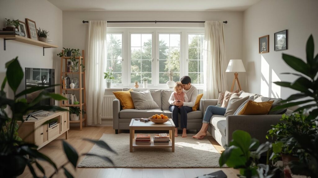 Healthy indoor air quality in a UK family home