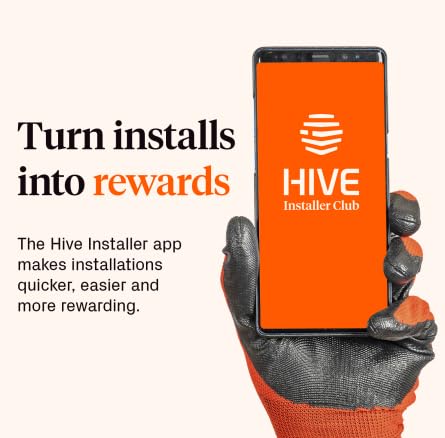 Hive Smart Thermostat with Nano Hub – Energy-Efficient Heating Control app view
