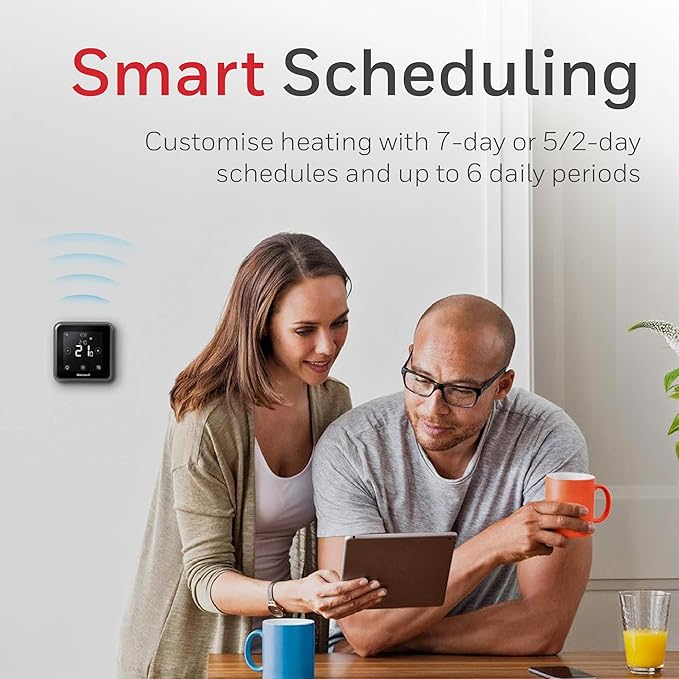 Honeywell Home T6 Smart Thermostat – Energy-Efficient Heating Control side view
