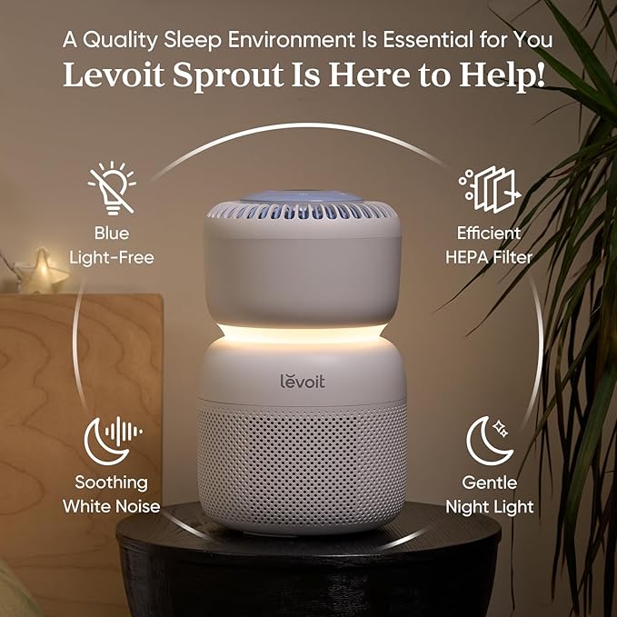 LEVOIT Sprout Smart Air Purifier top view