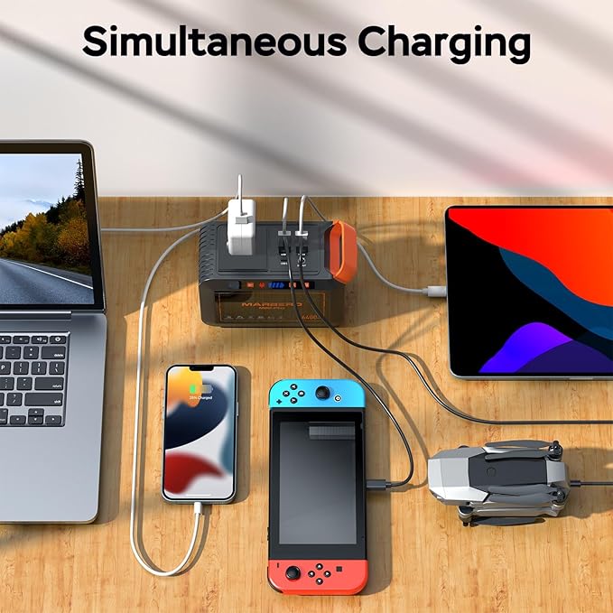 MARBERO 98Wh Emergency Power Bank angled view