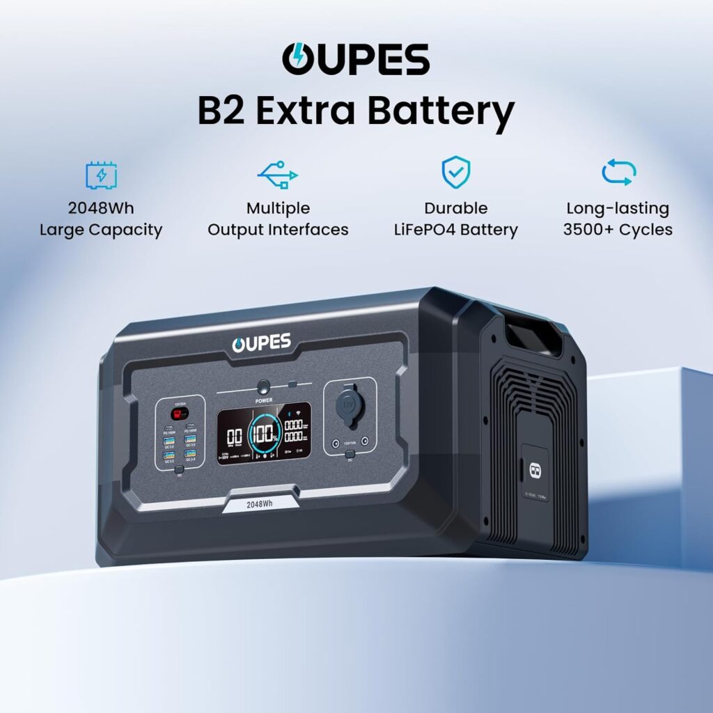 OUPES Mega 1 Portable Power Station front view