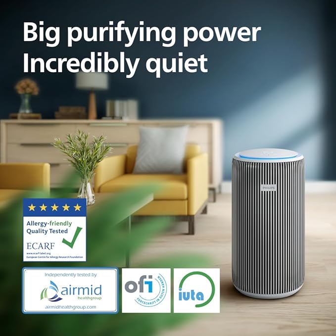Philips Air Purifier 3200 Series for Large Rooms and Allergy Sufferers front view