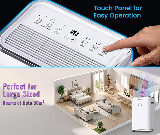 PureMate 20L Smart Dehumidifier top view