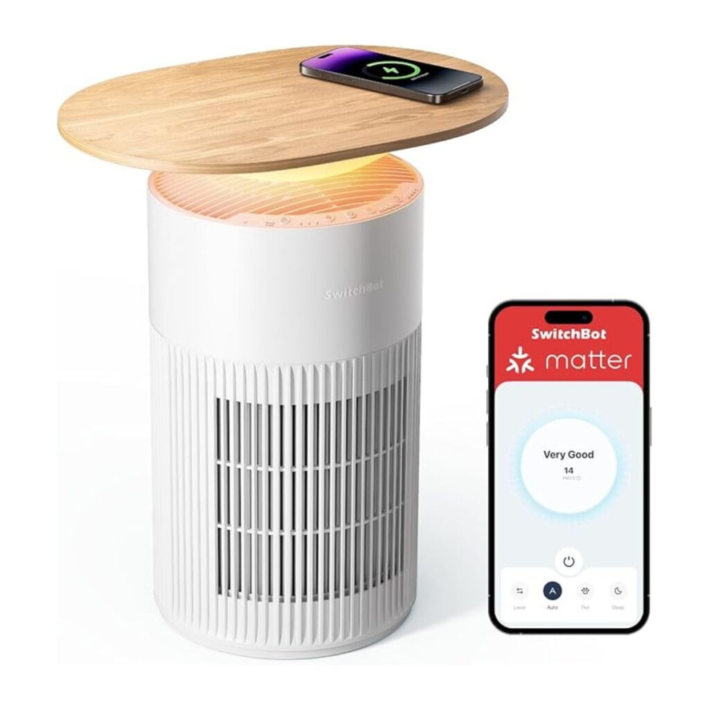 SwitchBot Smart Air Purifier for Bedrooms and Pet Homes