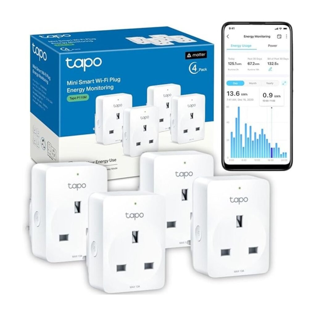 Tapo P110M Smart Plug (4-Pack) – Energy Monitoring