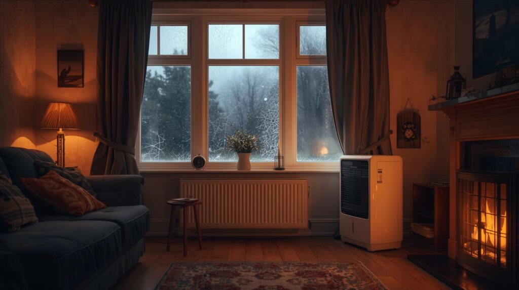 dehumidifier reducing condensation in a UK