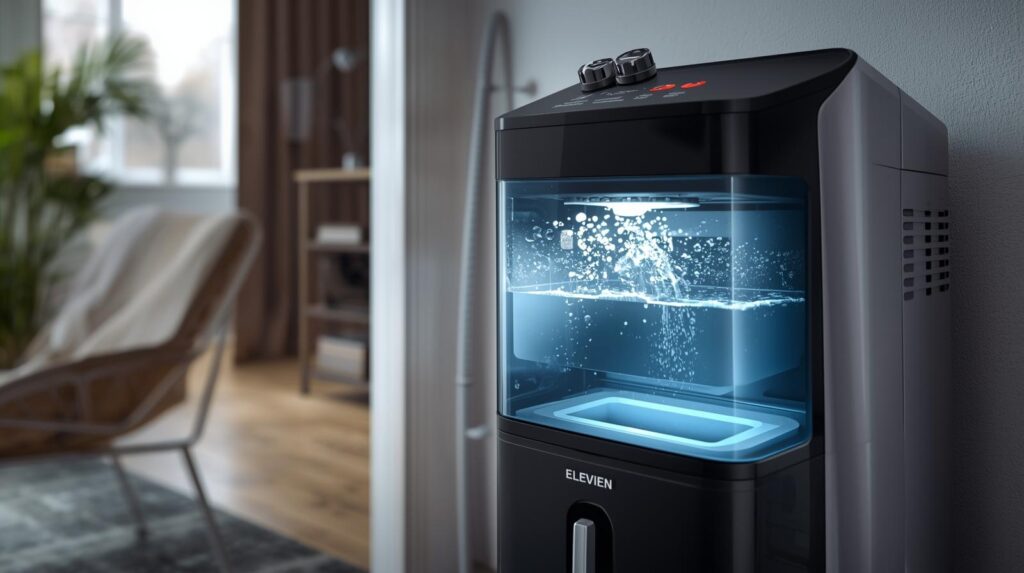 how a dehumidifier works in a UK home