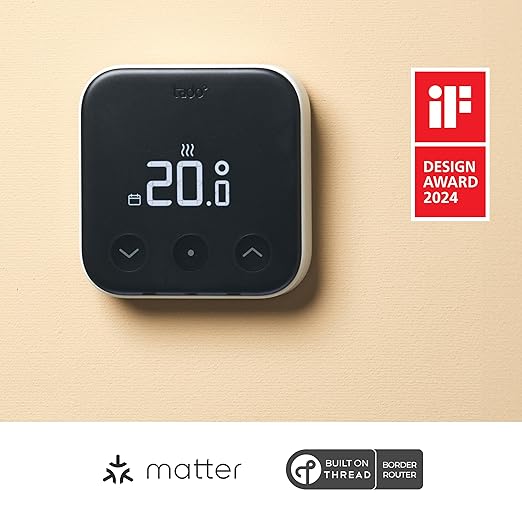 tado° Smart Thermostat X (Wired) – Premium Energy-Efficient Heating Control front view