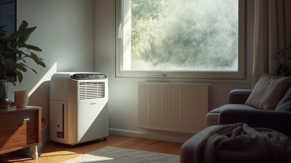 10 litre dehumidifier suitable for small UK living room with condensation