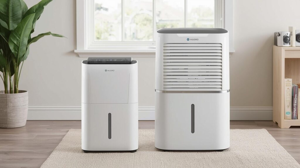 comparison between 10 litre and 20 litre dehumidifier in a UK home