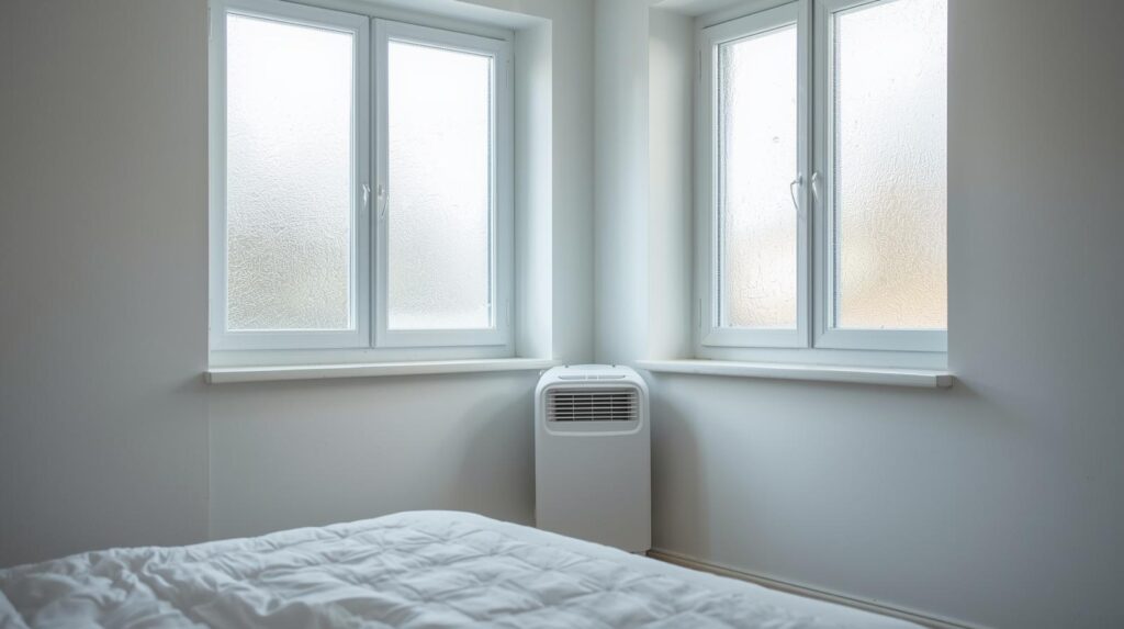 moisture free bedroom after using a 10 litre dehumidifier in the UK
