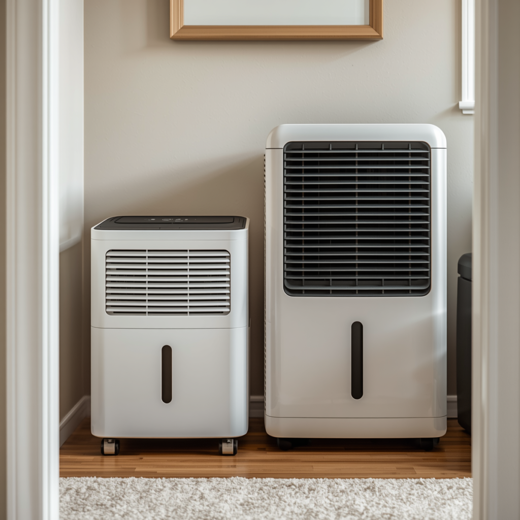 compressor and desiccant dehumidifiers compared for condensation in UK home
