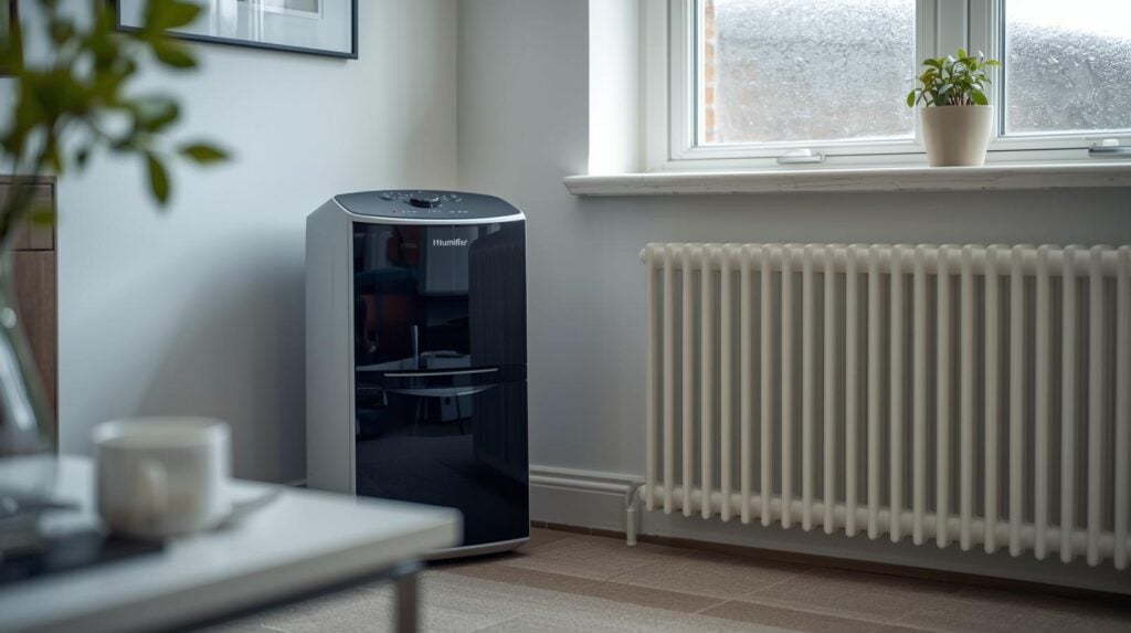 dehumidifier compared to electric heater in UK home showing energy cost difference