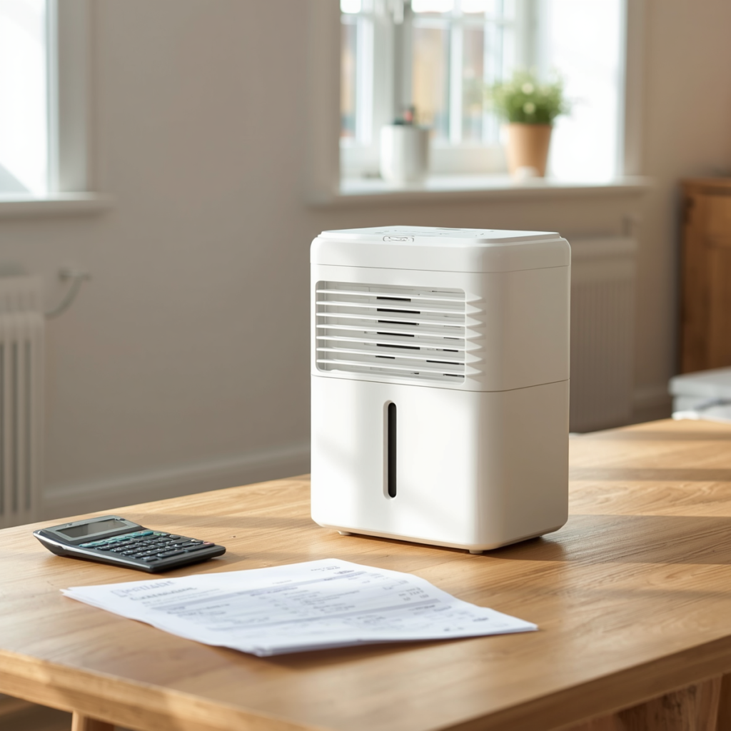 dehumidifier electricity cost calculation in UK home