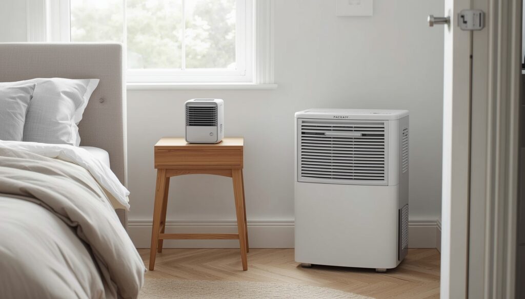 mini and compressor budget dehumidifiers used in UK home for moisture control