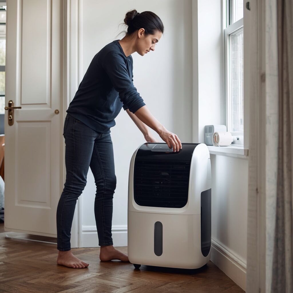 placing budget dehumidifier correctly in UK home to improve performance and reduce moisture